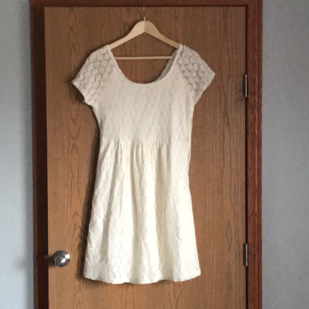 Cream lace dress